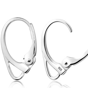 sterling silver, lever-back closure, elegant, secure, high-quality, 925 silver, durable, lustrous, easy use, DYI jewelry and repair earrings Jewelets New York made in USA, ear closure, earrings closures, earrings wire, earring hooks, silver findings, earring findings, lever back closure, lever back findings, silver lever backs, earring findings, jewelry making, lever back earrings, sterling silver, silver jewelry, dangle earring parts, drop earring hooks, Jewelets, Jewelets New York,