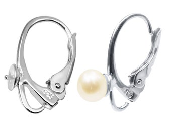 Leverback, Sterling Silver 925, 4 mm Bowl, 1,3g 925 silver