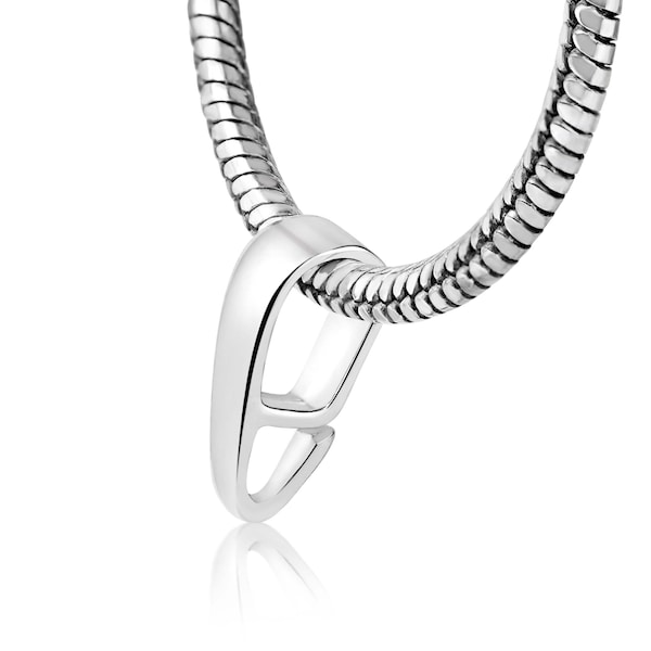 925 Silver Bail Charms Pendant Closure 10 mm Height 3.1 mm Width