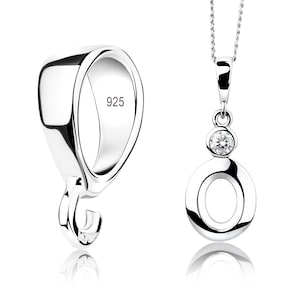 925 Sterling Silver Pendant Bail – Jewelry Connector for DIY & Repairs, Charm Holder