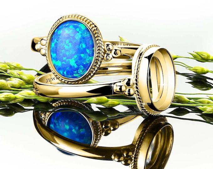 925 Silver Ring Blank 8x10 mm Oval Bezel Setting – Gold Plated Classic Style Base – Jewelry Making Ring for Women – Cabochon Mount