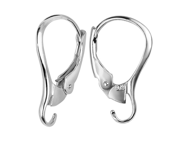Sterling 925 Silver Lever-Back, Strong DIY Jewelry Earrings Repair
