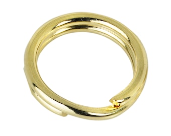 14K Solid Gold Split Rings: Jewelry Charm Connectors