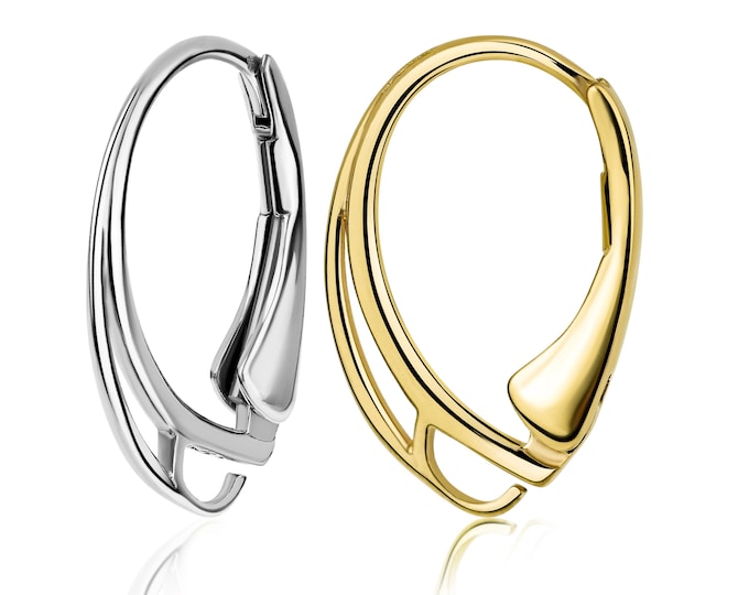14K Fine Gold Lever Back Pair, DIY and Repair Earrings