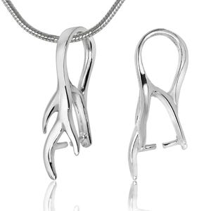 Sterling Silver Pendant Bail: DIY Gemstone Jewelry Finding
