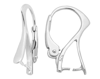 Sterling Silver Lever Back Pair, 925 Silver for Crystal and Gemstone Items