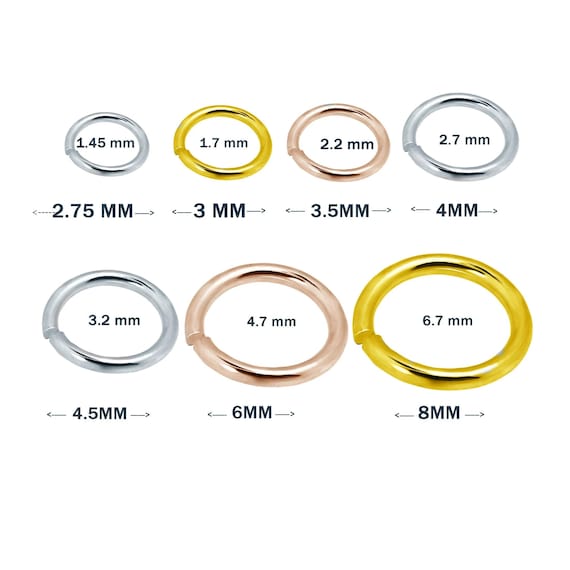 14K 18K Gold Jump Rings – Platinum Jewelry Making Supplies