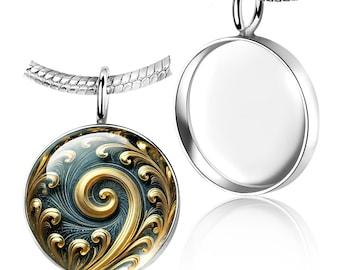 925 Silver Round 14mm Bezel Cup Pendant – DIY Memory Jewelry, Breast Milk Keepsake, Resin Art Setting