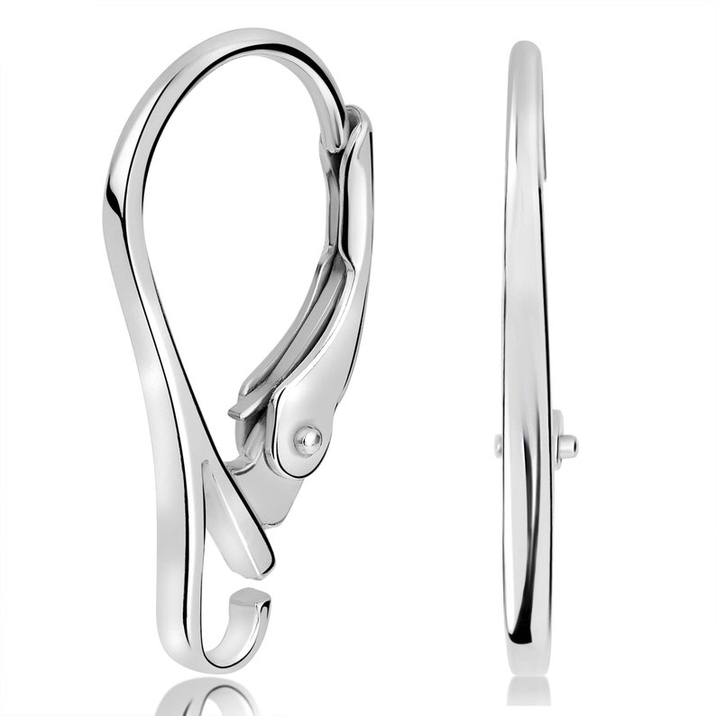 Leverback Conversion Kit Sterling Silver Leverback Pair, DIY Jewelry and Earrings Repair - Etsy