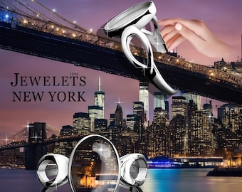 925 Sterling Silver 8x12 mm Bezel Cup Ring Blank – Solid Cathedral Style Base Mounting – Keepsake & Resin Art Jewelry Setting