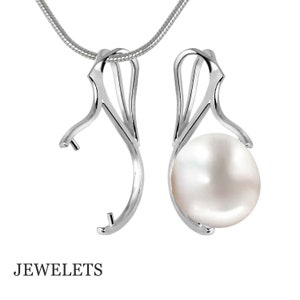 Sterling 925 Silver Clamped Ball Pendant DIY Pendant Findings, Ball 15 mm