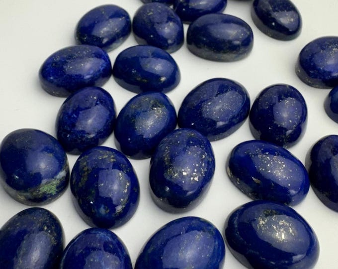 Lapis Lazuli Cabochons Deep Blue Natural Gemstone for Jewelry Making