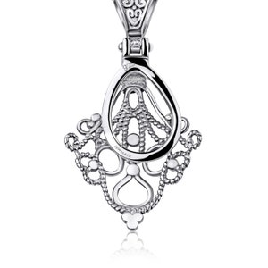 925 Silver Pendant Blank Pinching Bail Medium Size, silver pendant blanks, bezel setting pendant mountings, jewelets, solid silver pendant blank,silver pendant blanks, silver earring blanks, bezel setting blanks, jewelets, pendant base, pendant mountings, silver mountings, blank mountings, jewelry base,