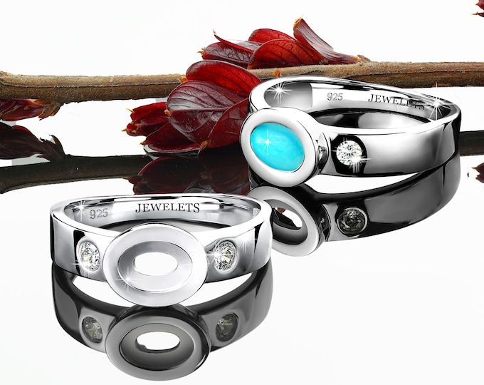 Sterling Silver Ring Blank – 5x7mm Oval Mounting | DIY Jewelry Setting for Gemstone, Cabochon, or Resin