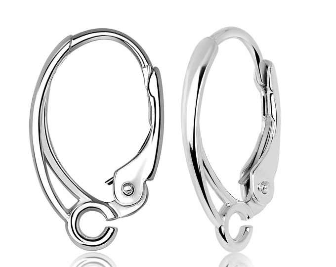 925 Sterling Silver Lever Back Pair – DIY Jewelry Making & Earring Repair Findings