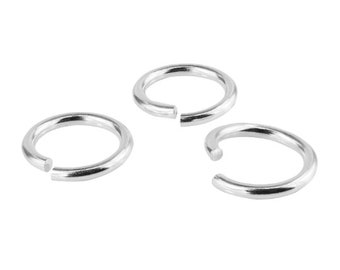 Open Jump Ring 6 mm, 925 Silver