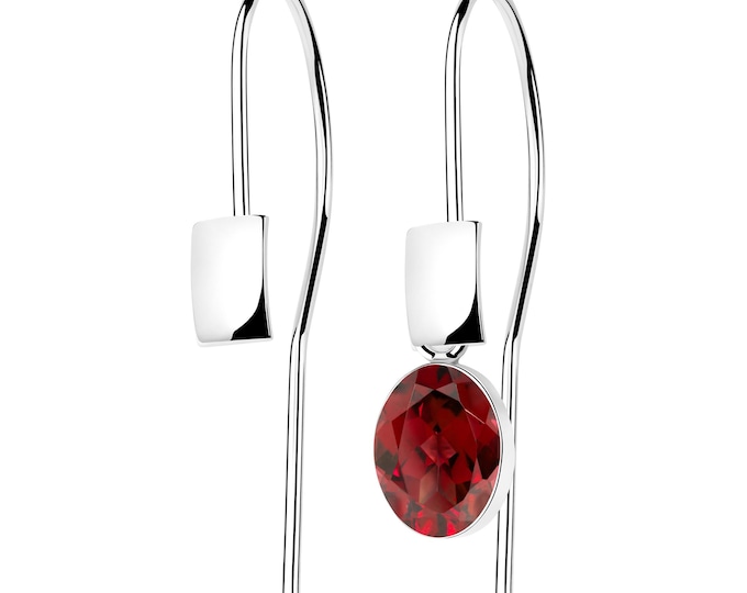 Silver Ear Hooks – 1 Pair Plain Wire with Rectangular Decoration | 925 Sterling Earring Findings | Flawless Aesthetic Design for DIY Jewelry