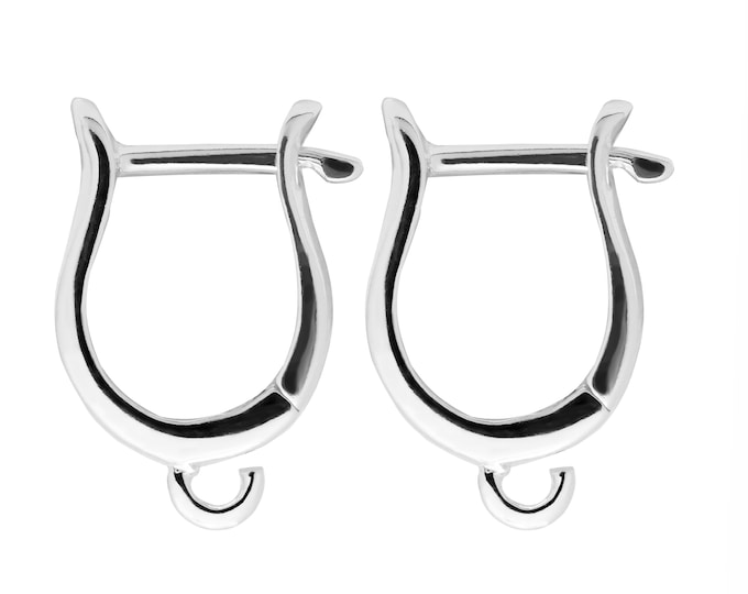 Silver 925 Lever-back Pair, 16mm Height, 11mm Width