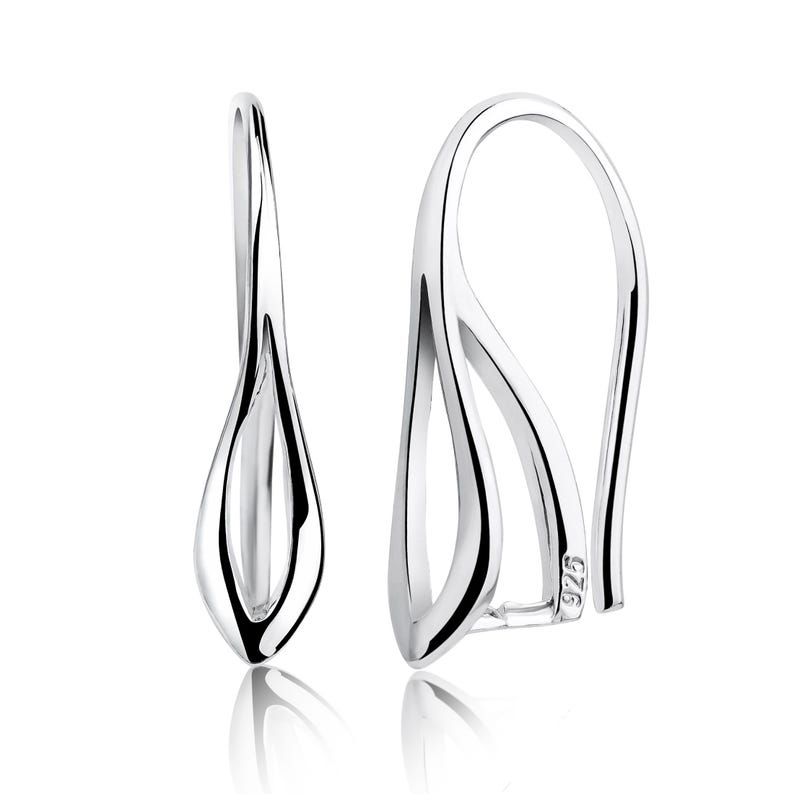 clamped bail, pendant bail, silver bail, pinch pendant bail, silver bails, pendant bails, clamped pendant bails, Jewelets New York, made in EU, antiallergic metal,