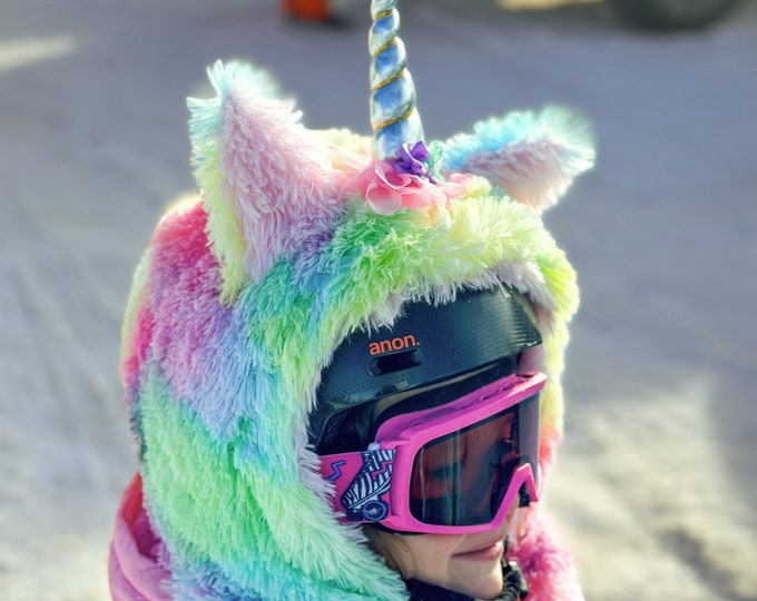 unicorn ski helmet cover