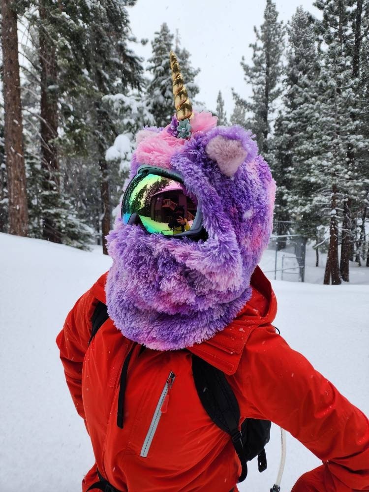 furry snowboard helmet ParaWild Unicorn Horn Cover - Stick-On Plush Decoration for Kids & Adults | Fits Any Ski, Snowboard, Bike, or Skate Helmet | Helmet Accessories The Fury Mips Helmet is THE go Ski & Snowboard Bike Helmet