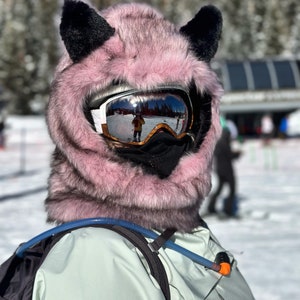 Fur Ski Hood - Yeti - Rose - Etsy