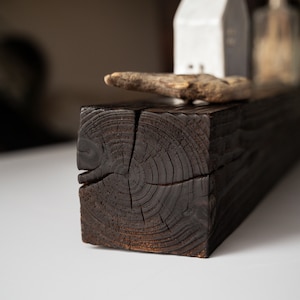 Yakisugi pine beam. Charred wooden beam. All size available. Any length you need. Natural home decor. Black wood. Stand. Shelf. Riser. Lamp.