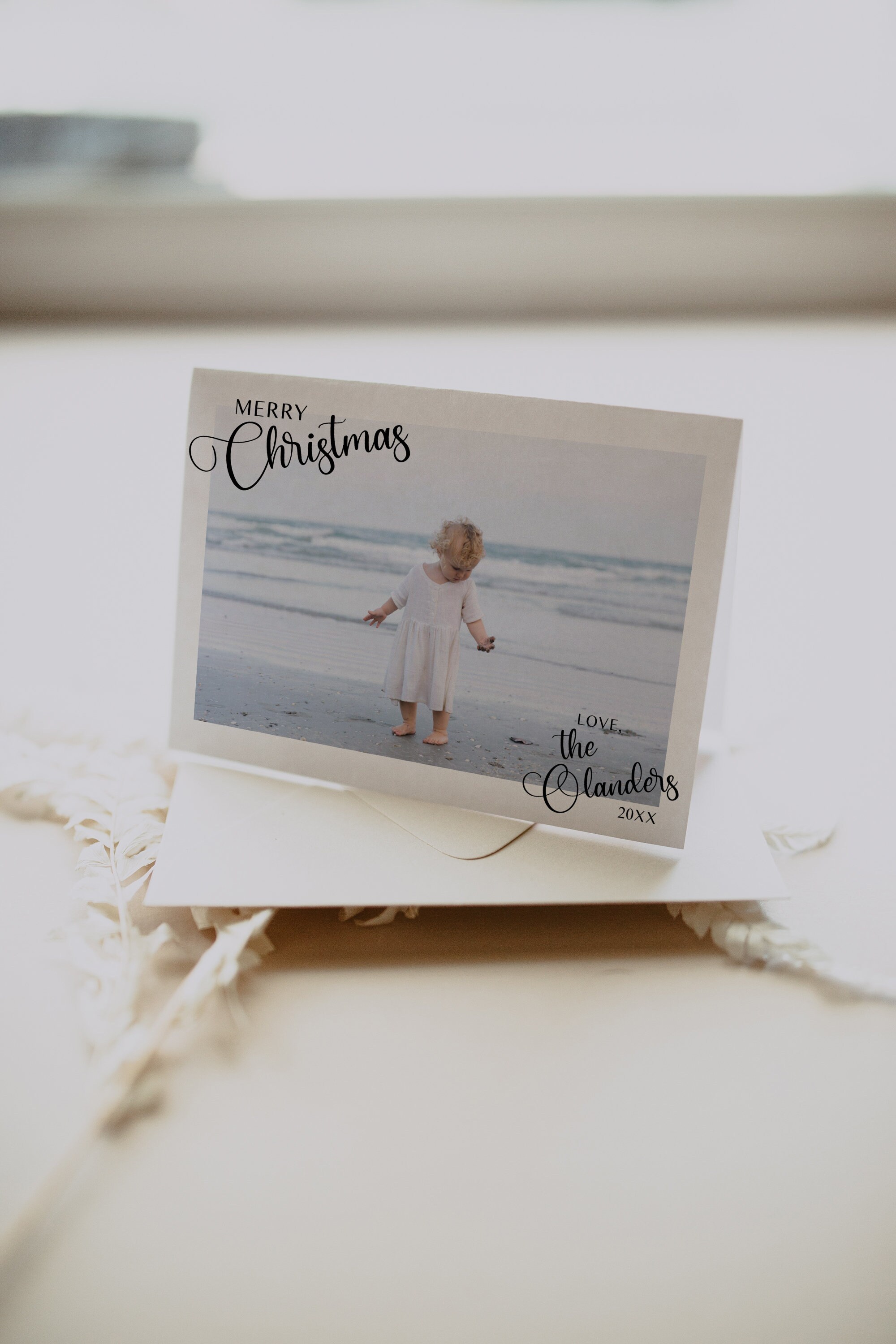 Christmas Card Template DIGITAL DOWNLOAD Editable Card Christmas Photo ...