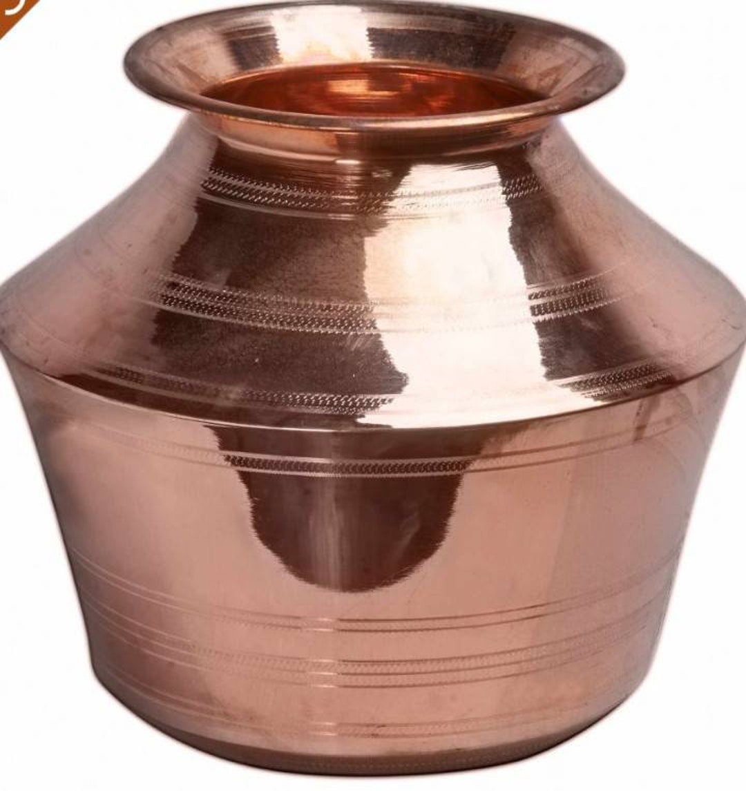 Pure Copper Water Pot/copper Matka /kudam/ Capicity16ltr/large Etsy