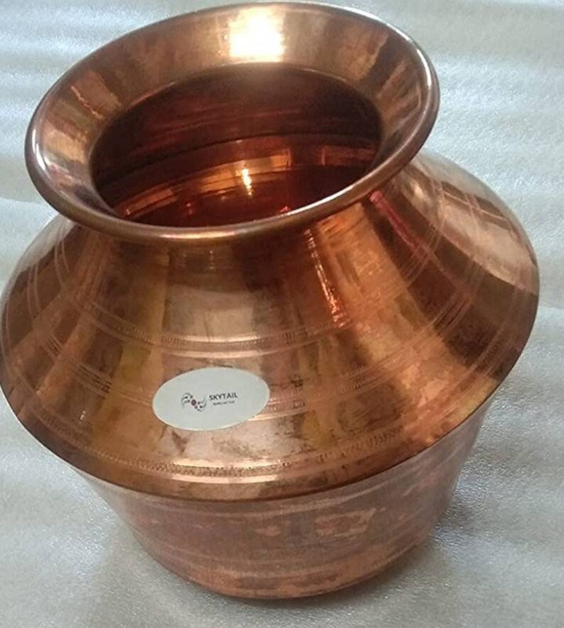 Pure Copper Pot 7 Litres Copper Matka Copper Thavalai Etsy