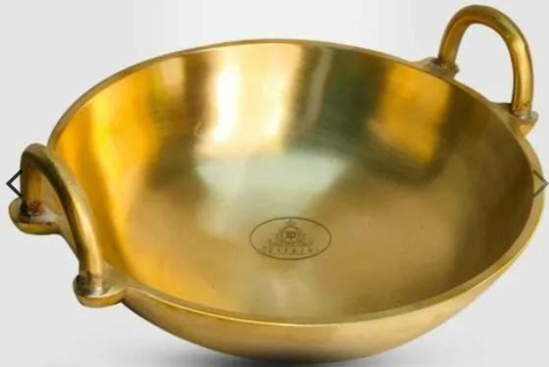 Bronze Kadai Cookware Indian Cooking Pure Kansa Wok/ Etsy