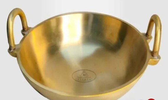 Bronze Kadai Cookware Indian Cooking Pure Kansa Wok/ -  Hong Kong