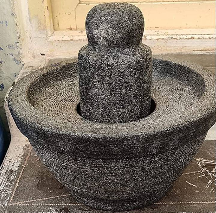 Traditional Southindian Grinding Stone Set Attukal With Etsy Canada