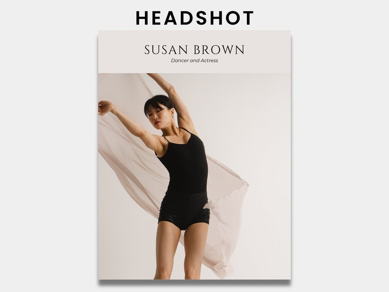 Dance Audition Resume Template Bundle (editable Canva) Etsy