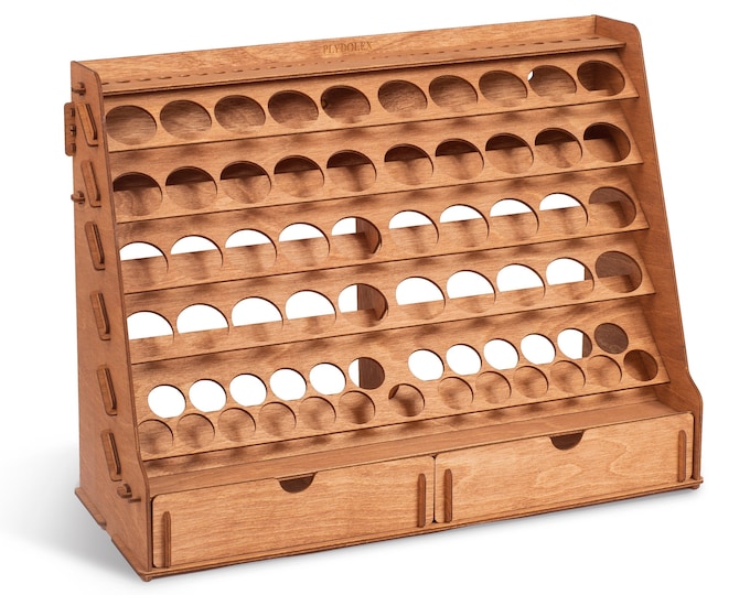 Warhammer Paint Rack Organizer With 65 Holes of 2 Sizes for Miniature ...