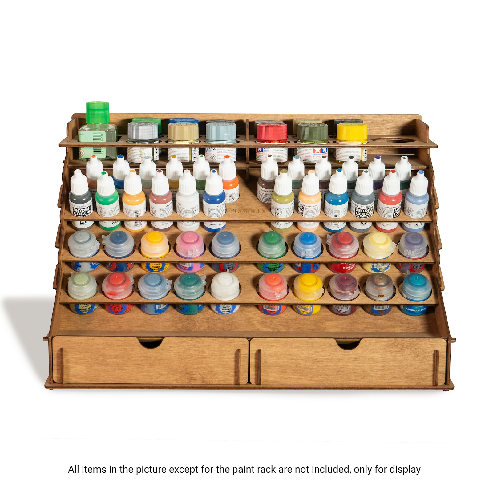 Warhammer Paint Storage Rack With 58 Holes for Paint Bottles Hand Craft ...