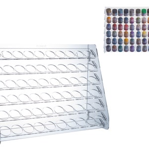 Plydolex Acrylic Paint Storage Organizer with 60 Holes For Citadel Paints and Others - Wall-Mounted Citadel Paint Rack