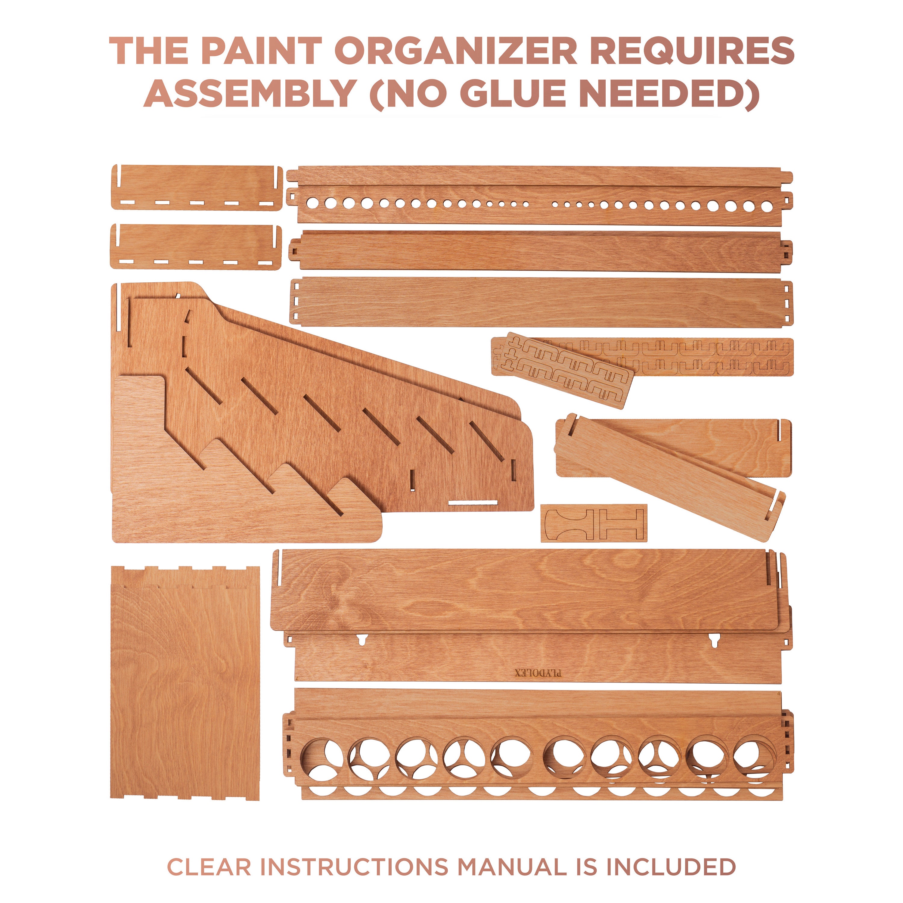 Warhammer Paint Rack Organizer With 65 Holes of 2 Sizes for Miniature ...