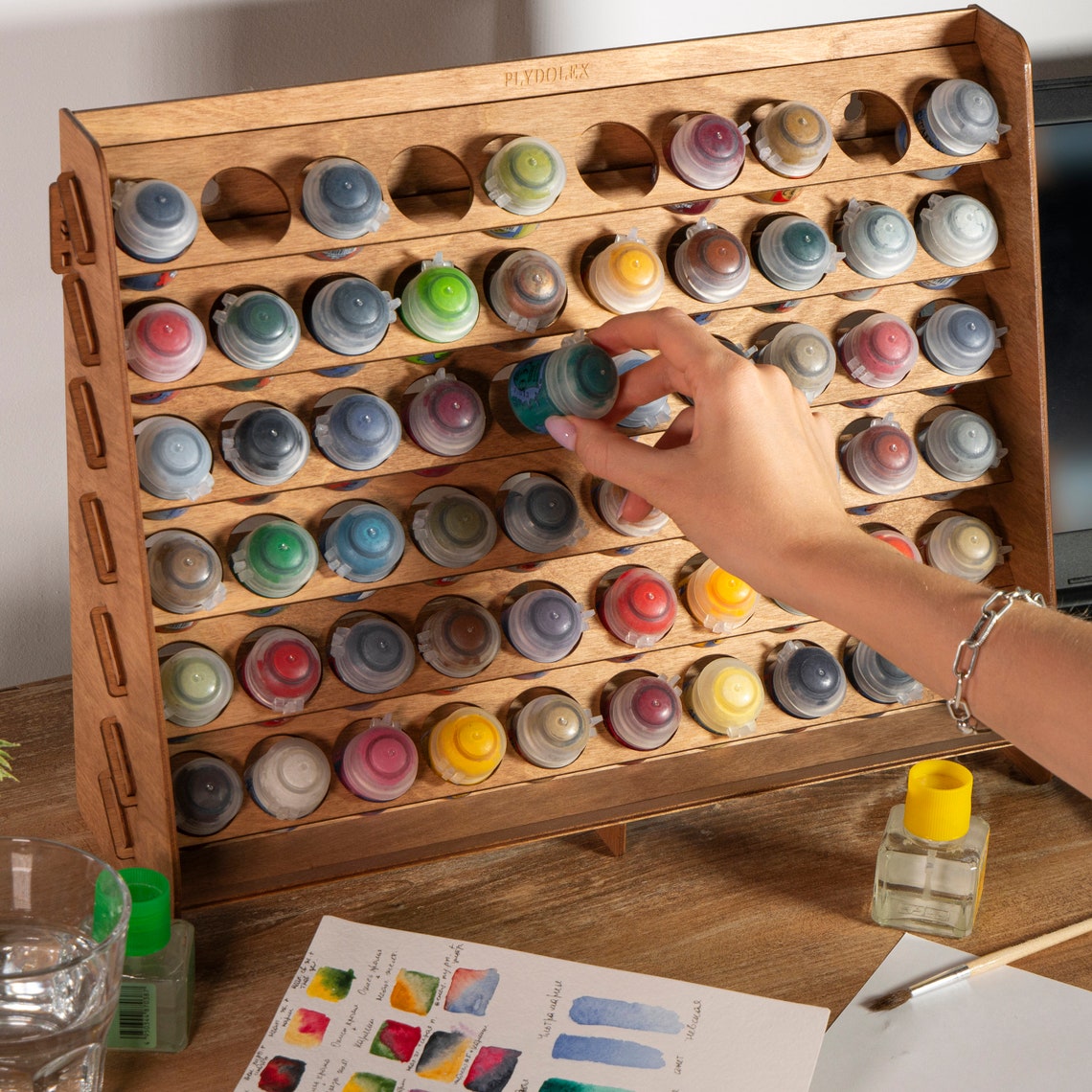 Citadel Paint Rack Organizer With 60 Holes for Miniature Paint Etsy