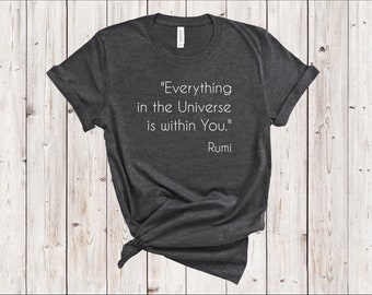 Rumi Quote Shirt Etsy France
