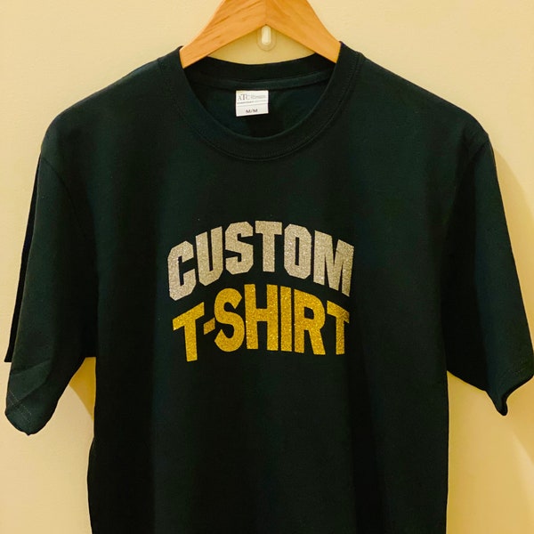 Glitter Text Custom Shirt Etsy