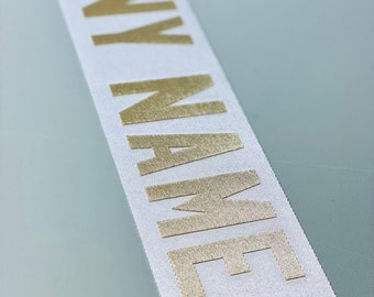 Hockey Jersey Nameplate | Twill Material | No Stitching