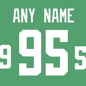 Custom Name Number Kits For Jersey | 1 Color Tackle Twill Letters & Numbers, No Pre-stitched