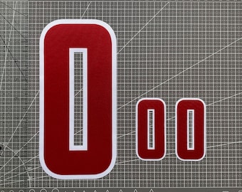 8"9"10" Two-Color Twill Numbers for Jersey | Unstitched