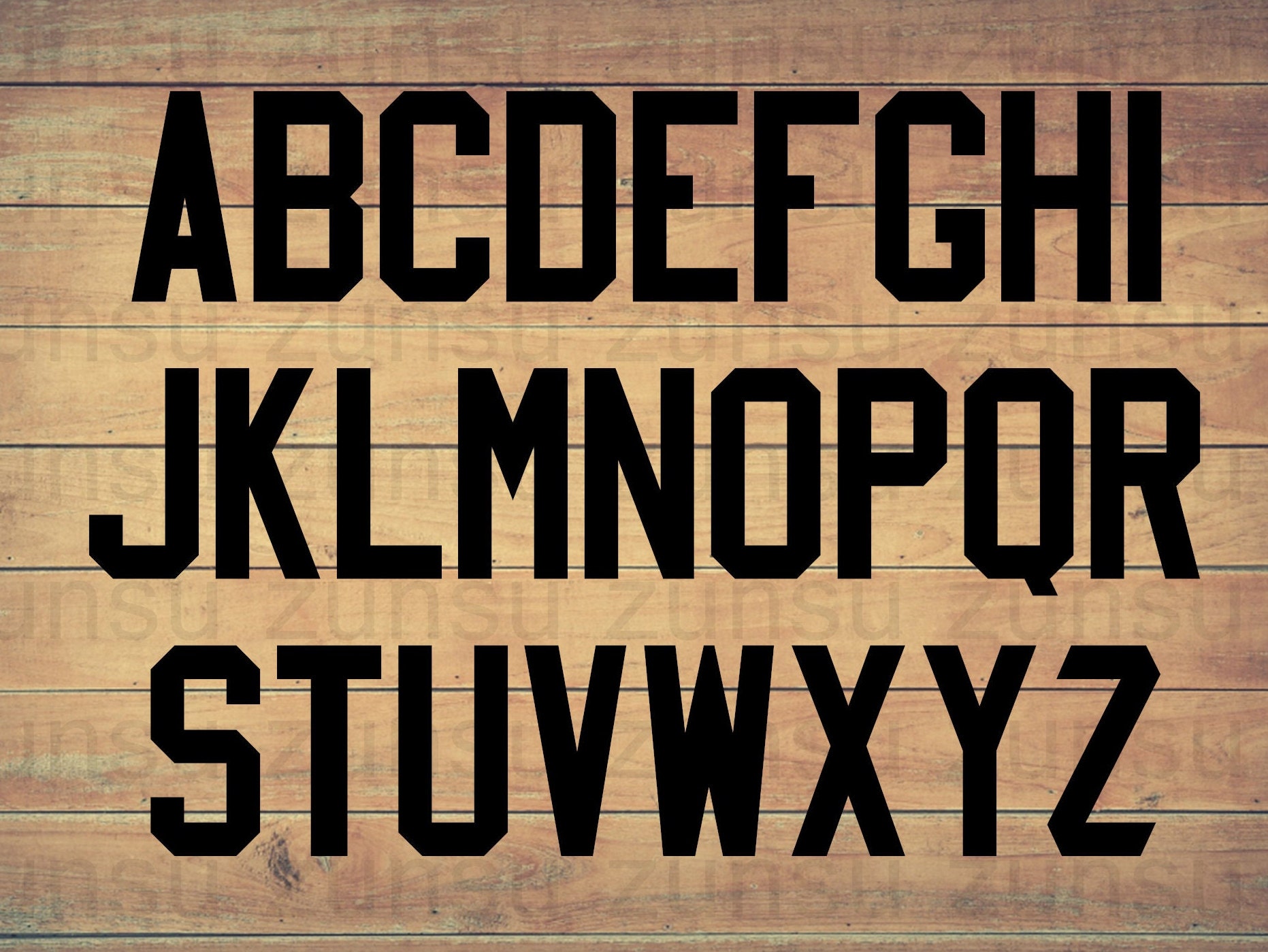 Uniform Lettering 6