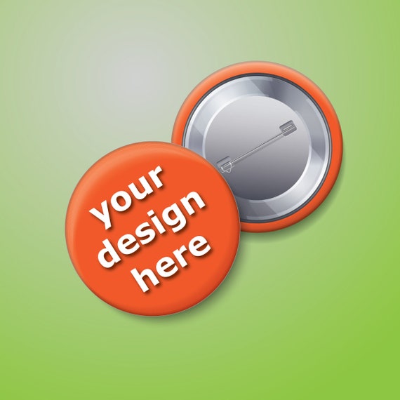 Design Your Own Button Badge Pin Personalized Pins Custom Etsy