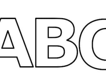 Letras maiúsculas do alfabeto em PDF (28 páginas) - Fonte Verdana