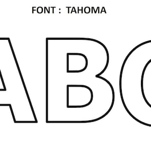 ABC Letras Maiúsculas PDF 28 páginas - Font Tahoma