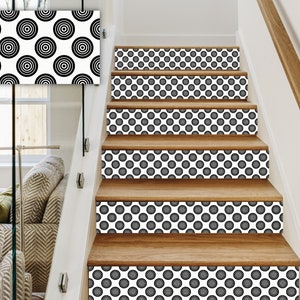 Treppenaufkleber, moderne Vinylstreifen, abziehen und aufkleben, abnehmbare Aufkleber für Treppen – Heimdekoration – HD11