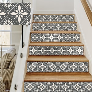Stair Riser, Modern Vinyl Strips Peel and stick Removable stickers and Decals for Stairs - Home Decor -HD42